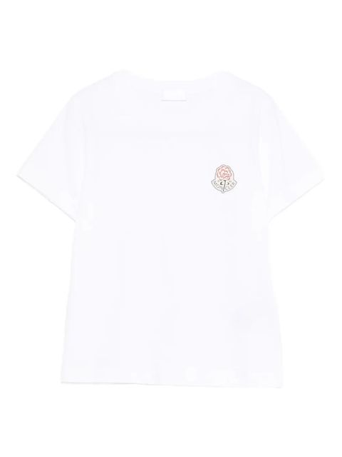 Moncler logo-detail crew-neck T-shirt - White - zdjęcie produktu nr 1