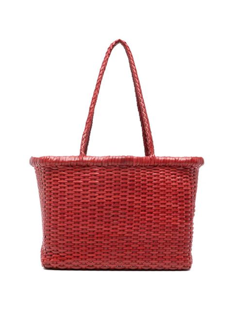 DRAGON DIFFUSION small Grace Basket woven tote bag - Red - zdjęcie produktu nr 1