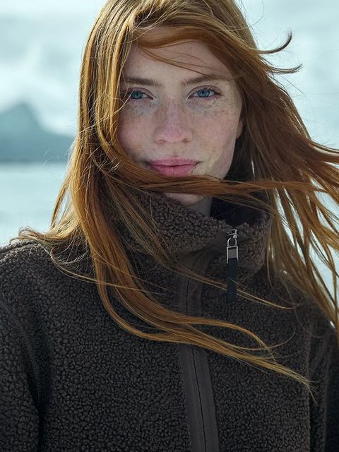 Didriksons bluza polarowa UMI kolor brązowy gładka 505941