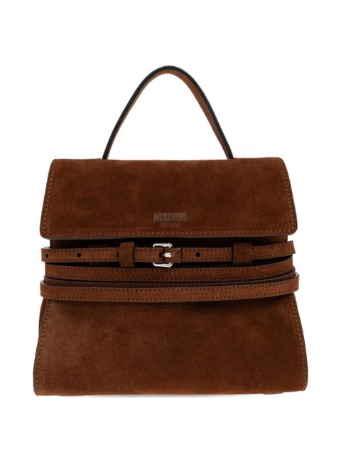 Moschino buckle-strap top-handle tote bag - Brown - zdjęcie produktu nr 1
