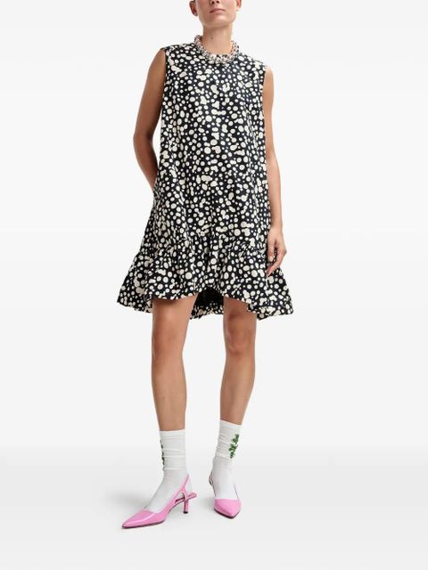 Essentiel Antwerp open-back ruffled mini dress - Black - zdjęcie produktu nr 2