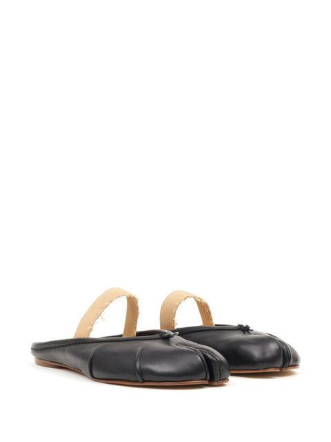Maison Margiela Tabi leather ballerina mules - Black - zdjęcie produktu nr 2