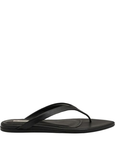AMI Paris pointed-toe flat sandals - Black