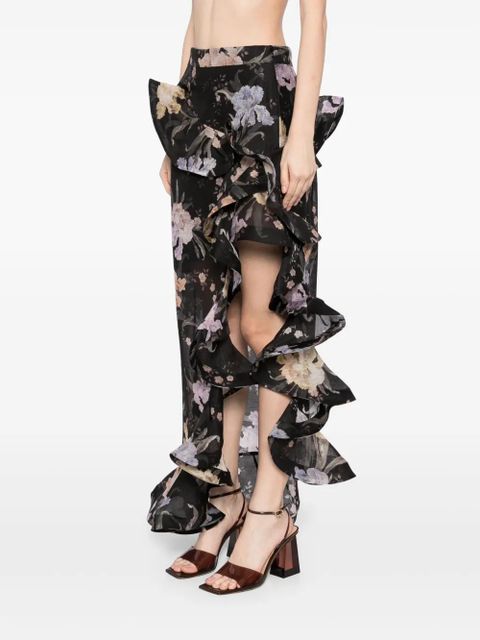 ZIMMERMANN Eden waterfall skirt - Black