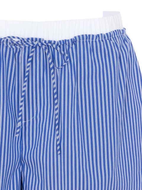 Eleh striped drawstring shorts - Blue
