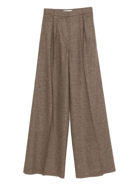 Max Mara pleat-detail trousers - Brown - zdjęcie produktu nr 1