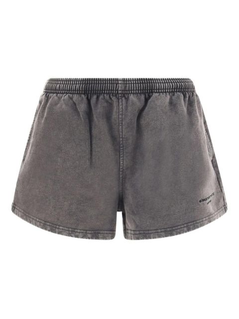 Alexander Wang embroidered-logo running shorts - Grey - zdjęcie produktu nr 1