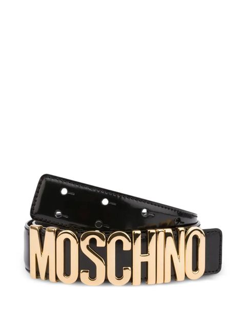 Moschino logo-detailed belt - Black - zdjęcie produktu nr 2