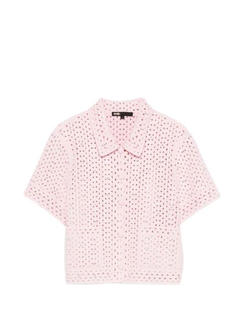 Maje crochet shirt - Pink - zdjęcie produktu nr 1