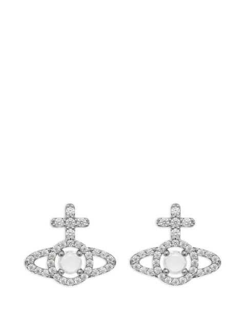Vivienne Westwood Olympia crystal orb earrings - Silver - zdjęcie produktu nr 1