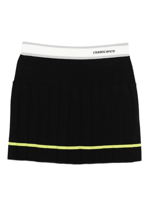 Casablanca pleated short skirt - Black - zdjęcie produktu nr 1