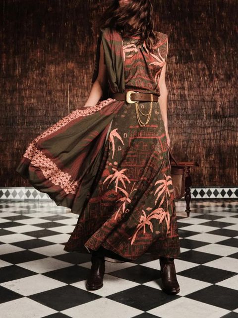 Johanna Ortiz Mystic Shore printed top - Green