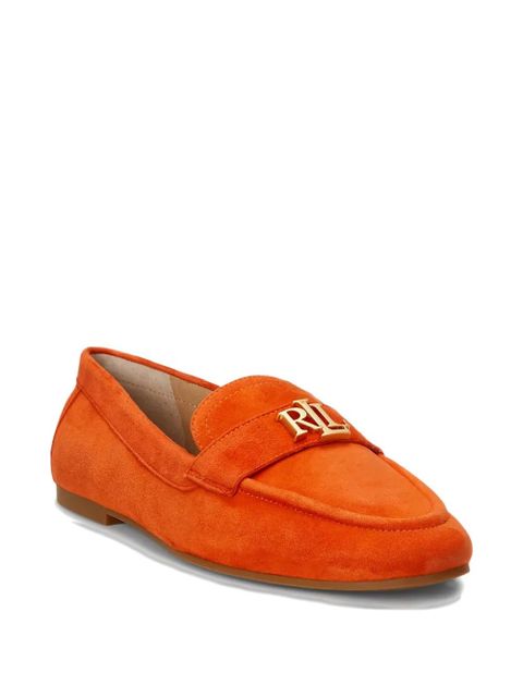 Lauren Ralph Lauren Averi III logo-plaque suede loafers - Orange - zdjęcie produktu nr 2