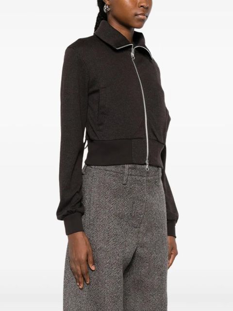 OUR LEGACY zip-up cardigan - Brown