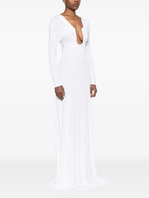 Christopher Esber Arced Palm maxi dress - White