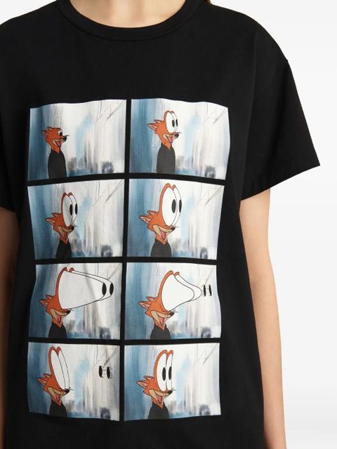 KHAITE Maeve eye-popping print T-shirt - Black