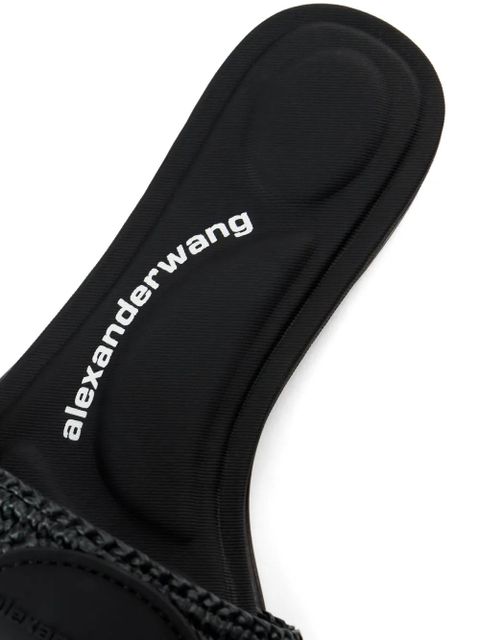 Alexander Wang interwoven-design slides - Black