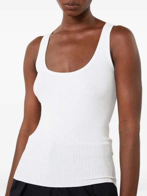Max Mara scoop-neck tank top - White - zdjęcie produktu nr 2
