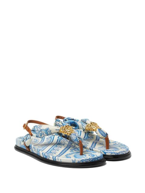 Versace Underwater Barocco La Medusa sandals - Blue - zdjęcie produktu nr 2