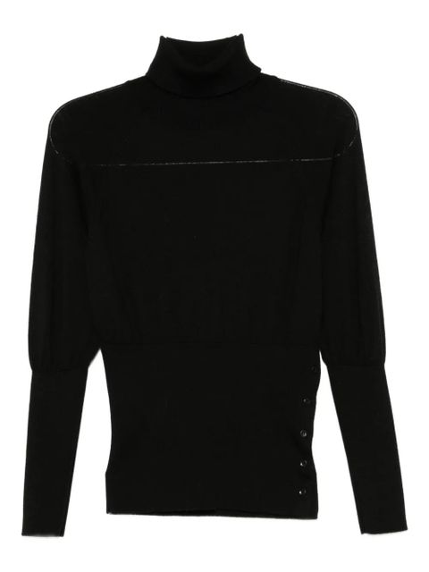 Simone Rocha fitted high-neck top - Black