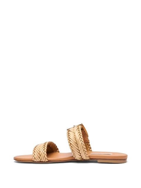 Casadei Kenya braided flat sandals - Neutrals