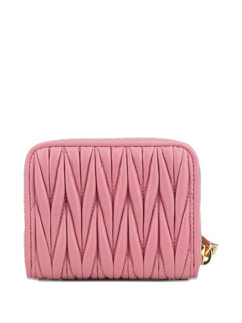 Miu Miu matelassé zip-around wallet - Pink - zdjęcie produktu nr 2