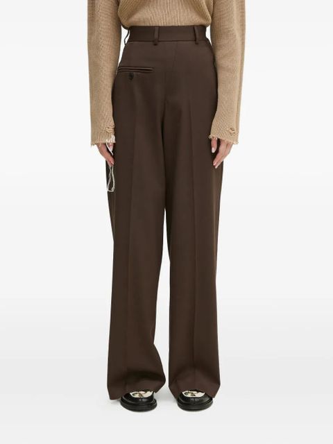 MM6 Maison Margiela belt-loops trousers - Brown - zdjęcie produktu nr 1
