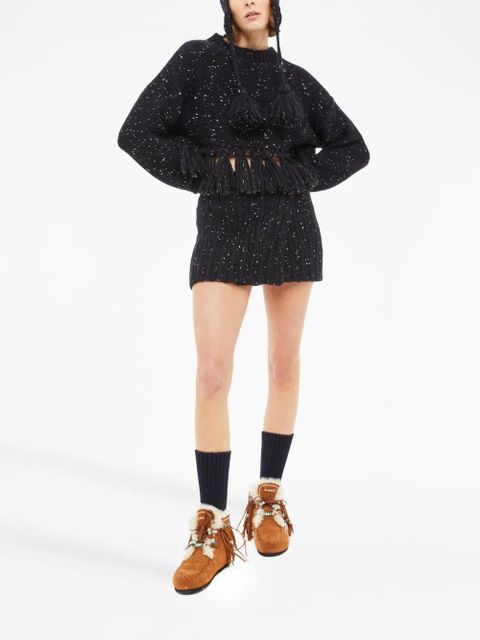 Alanui The Astral tasselled speckle-knit jumper - Blue - zdjęcie produktu nr 2