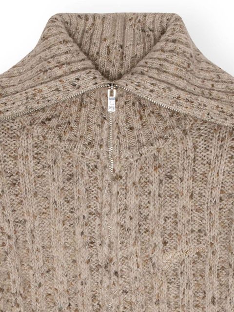 GANNI spread-collar cardigan - Neutrals - zdjęcie produktu nr 2