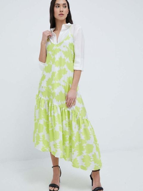 Armani Exchange sukienka midi rozkloszowana - zdjęcie produktu nr 1