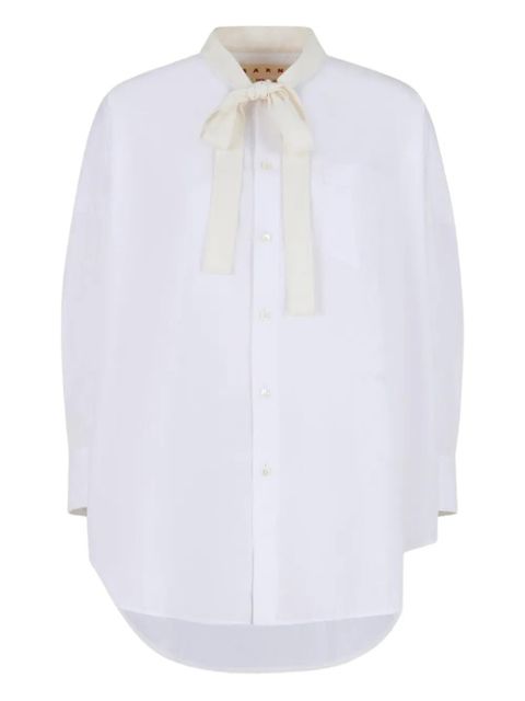 Marni bow-detail shirt - White - zdjęcie produktu nr 1