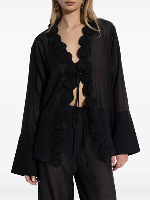 Oséree beach shirt - Black