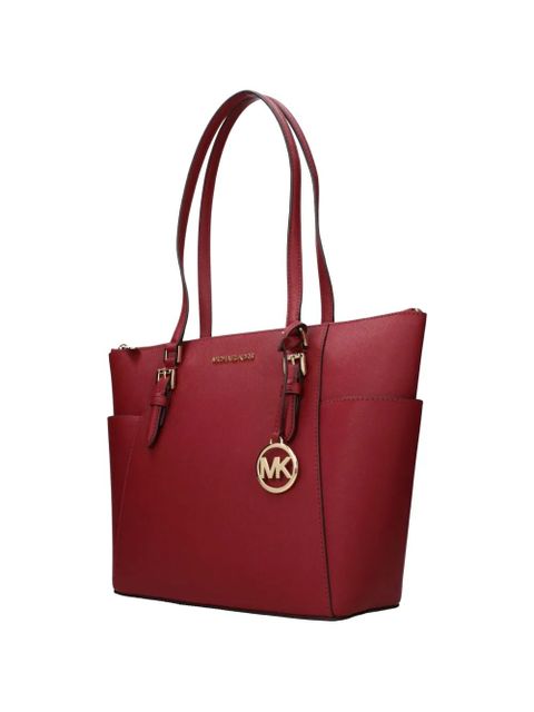 Michael Kors large Charlotte saffiano-leather shoulder bag - Red