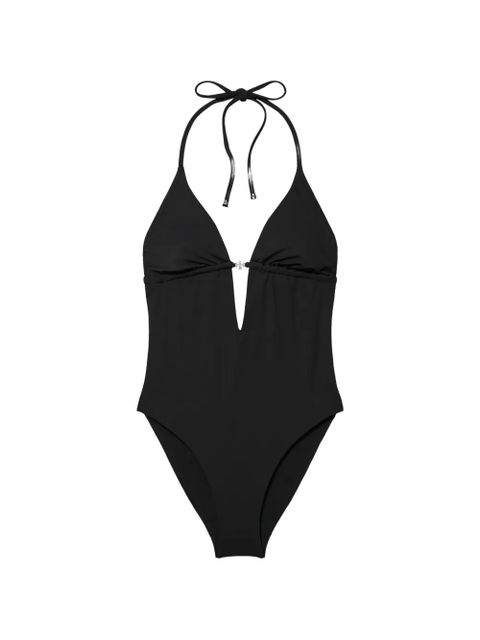 Tory Burch halter-ring swimsuit - Black - zdjęcie produktu nr 1