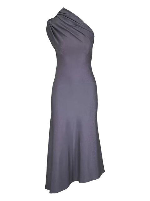 KHAITE one-shoulder ruched dress - Grey - zdjęcie produktu nr 1