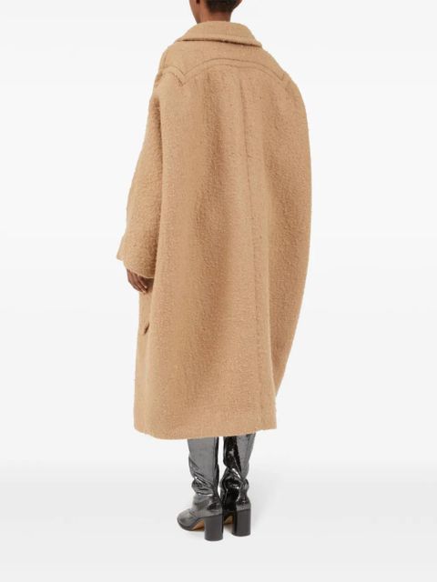 Maison Margiela oversized effect bouclé mohair coat - Neutrals