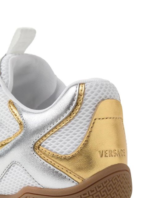 Versace Galaxia metallic sneakers - Silver