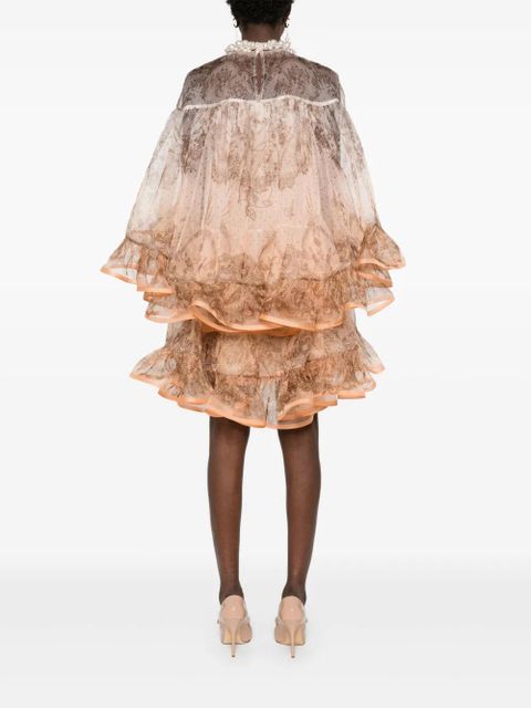 ZIMMERMANN embellished mini dress - Orange