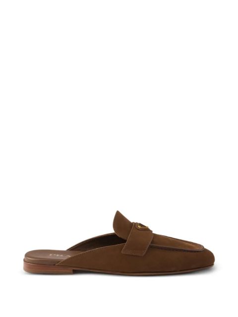 Prada leather mules - Brown - zdjęcie produktu nr 1