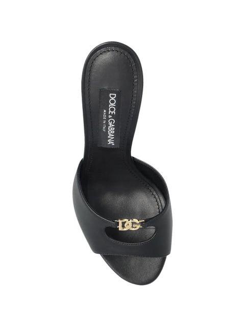 Dolce & Gabbana cutout logo mules - Black - zdjęcie produktu nr 2