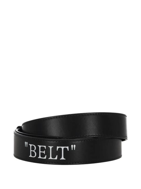 Off-White signature Arrows motif-buckle leather belt - Black