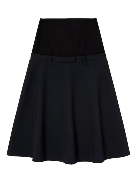 Diesel drop-waist flared skirt - Black