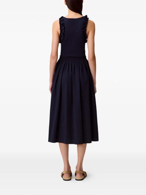 Claudie Pierlot ruffled midi dress - Blue