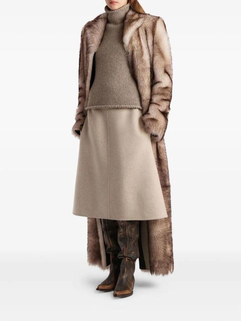 KHAITE Renta A-line skirt - Neutrals