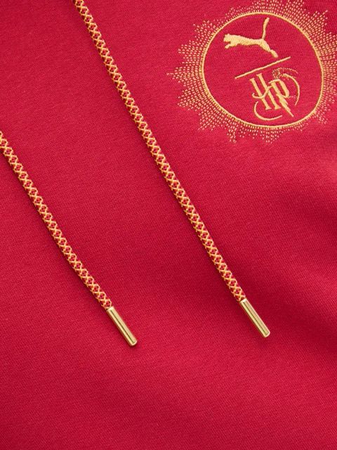 Puma bluza bawełniana PUMA x HARRY POTTER kolor bordowy z kapturem z aplikacją 630093