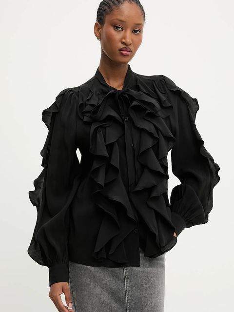 Answear.LAB bluzka damska kolor czarny gładka - zdjęcie produktu nr 1