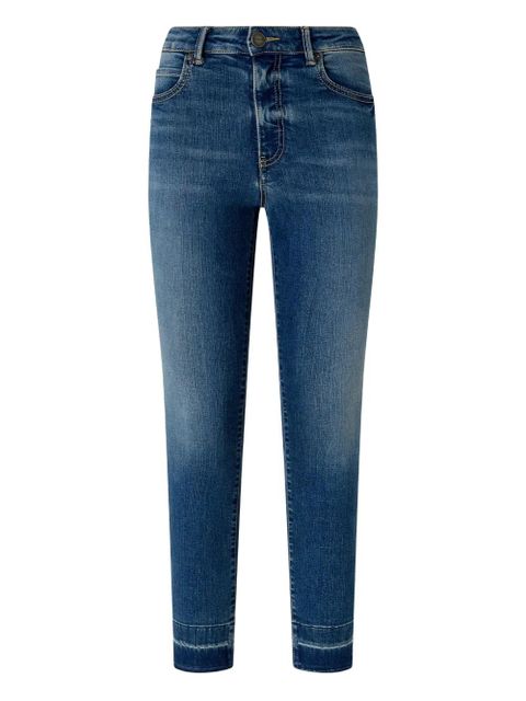 PINKO embroidery cuff denim jeans - Blue - zdjęcie produktu nr 1