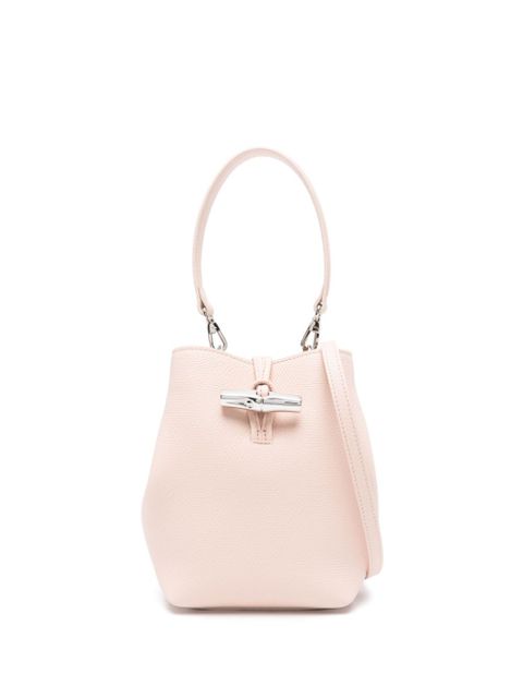 Longchamp mini Le Roseau bucket bag - Pink