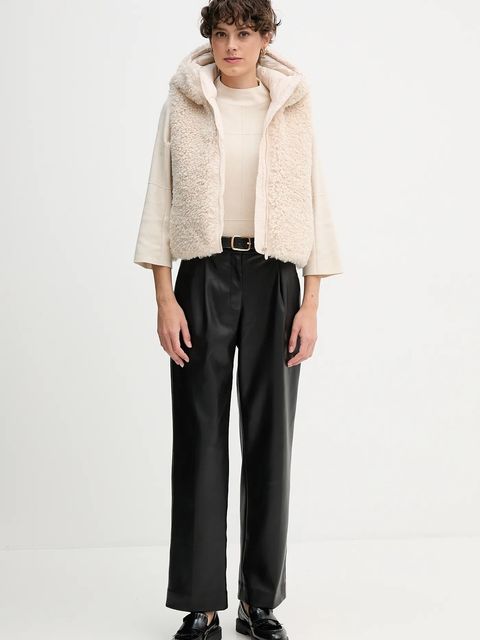 Save The Duck bezrękawnik AYLA kolor beżowy zimowy D82501W.CURL21