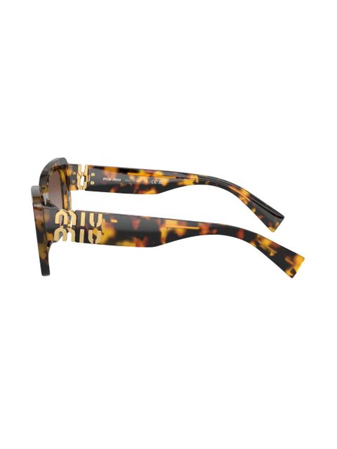 Miu Miu Eyewear tortoiseshell-effect square-frame sunglasses - Green